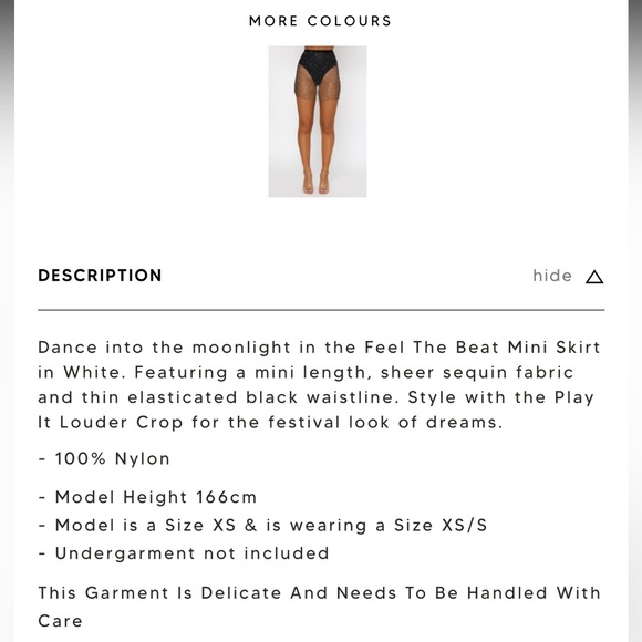 Feel the Beat Mini Skirt White - Picture 11 of 13